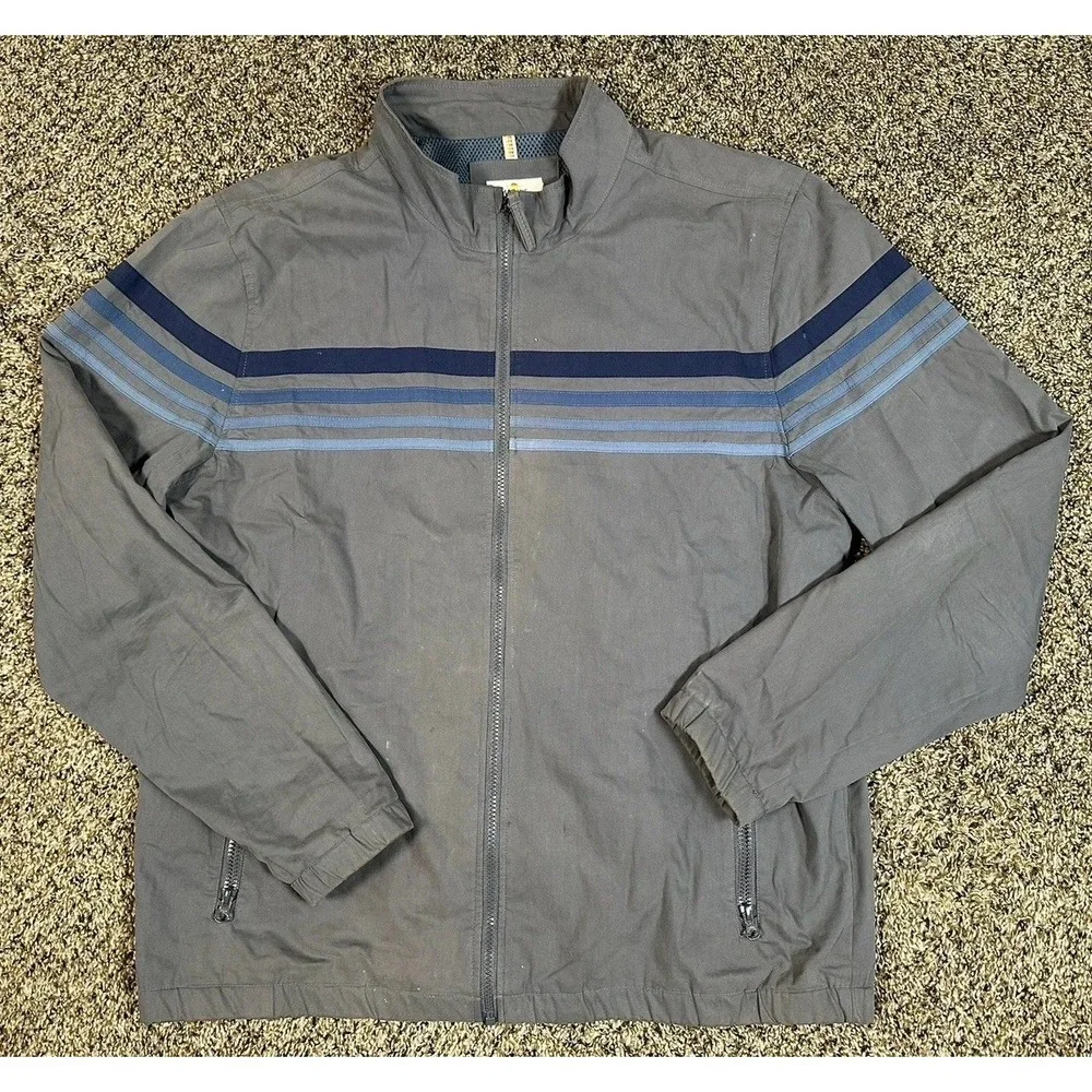 Marine Layer Bomber Jacket Men's XL Blue Lightweight Full Zip Windbreaker Travel